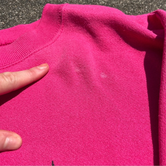 Vintage Pink West Virginia Treeline Crewneck Sweatshirt Size Large Used - Picture 3 of 5
